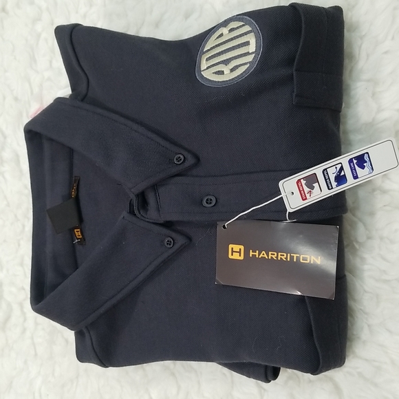 Harriton Adult Stainblock charcoal Shirt. L - Picture 11 of 13